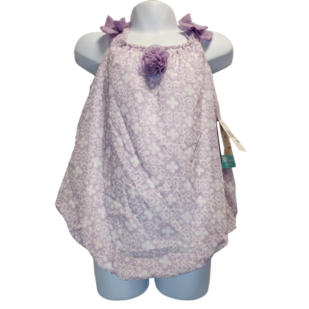 Baby Essentials NWT Baby Girl 18M One Piece Rumper Purple‎ Lilac Sleeveless